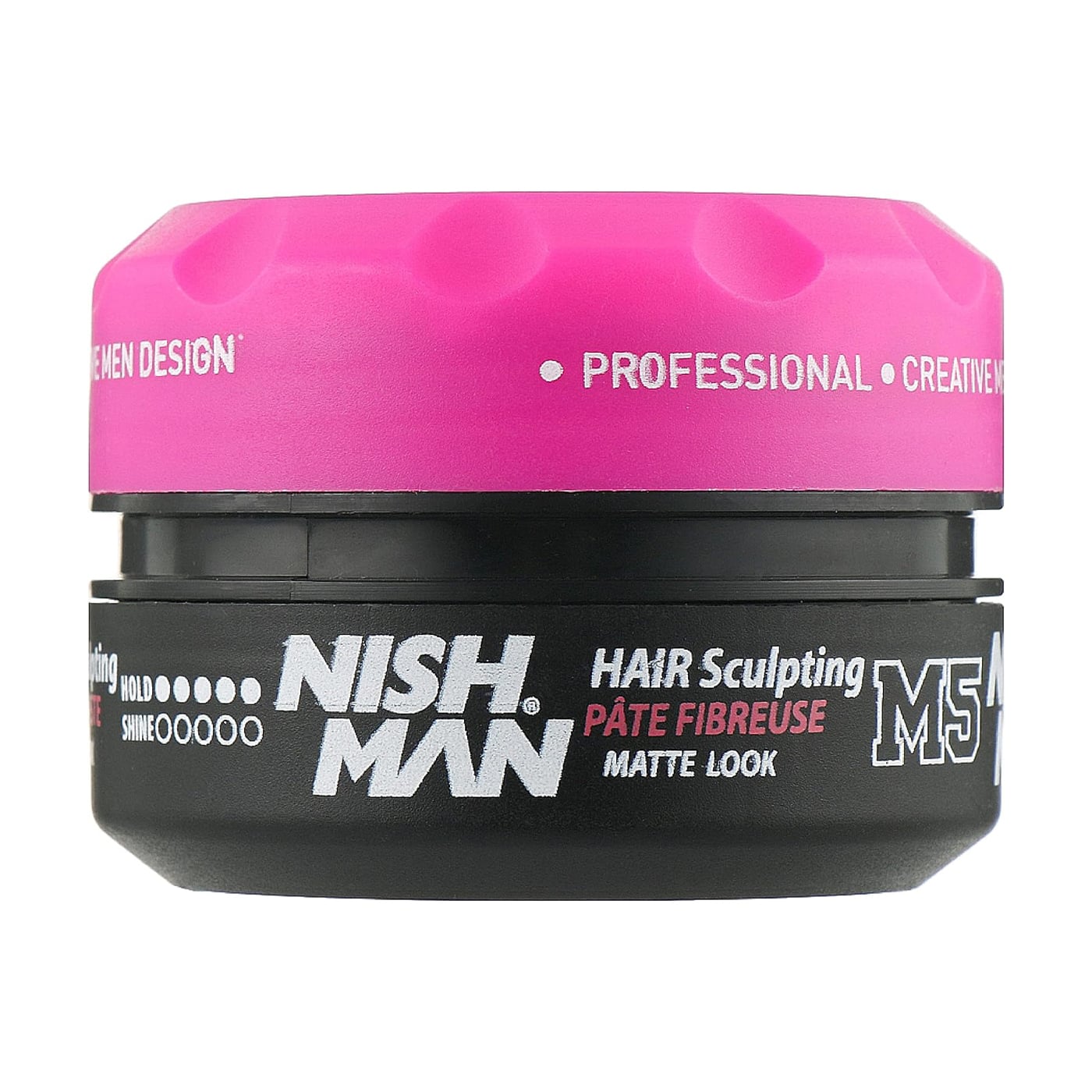 Чоловіча матова паста для укладання волосся Nishman Hair Sculpting Fibre Paste Matte Look M5, 100 мл